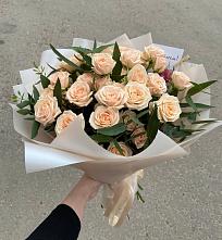 Букет Кремовые розы Латте в Таширово