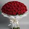Букет 101 Красная роза Блэк Мэджик в Таширово