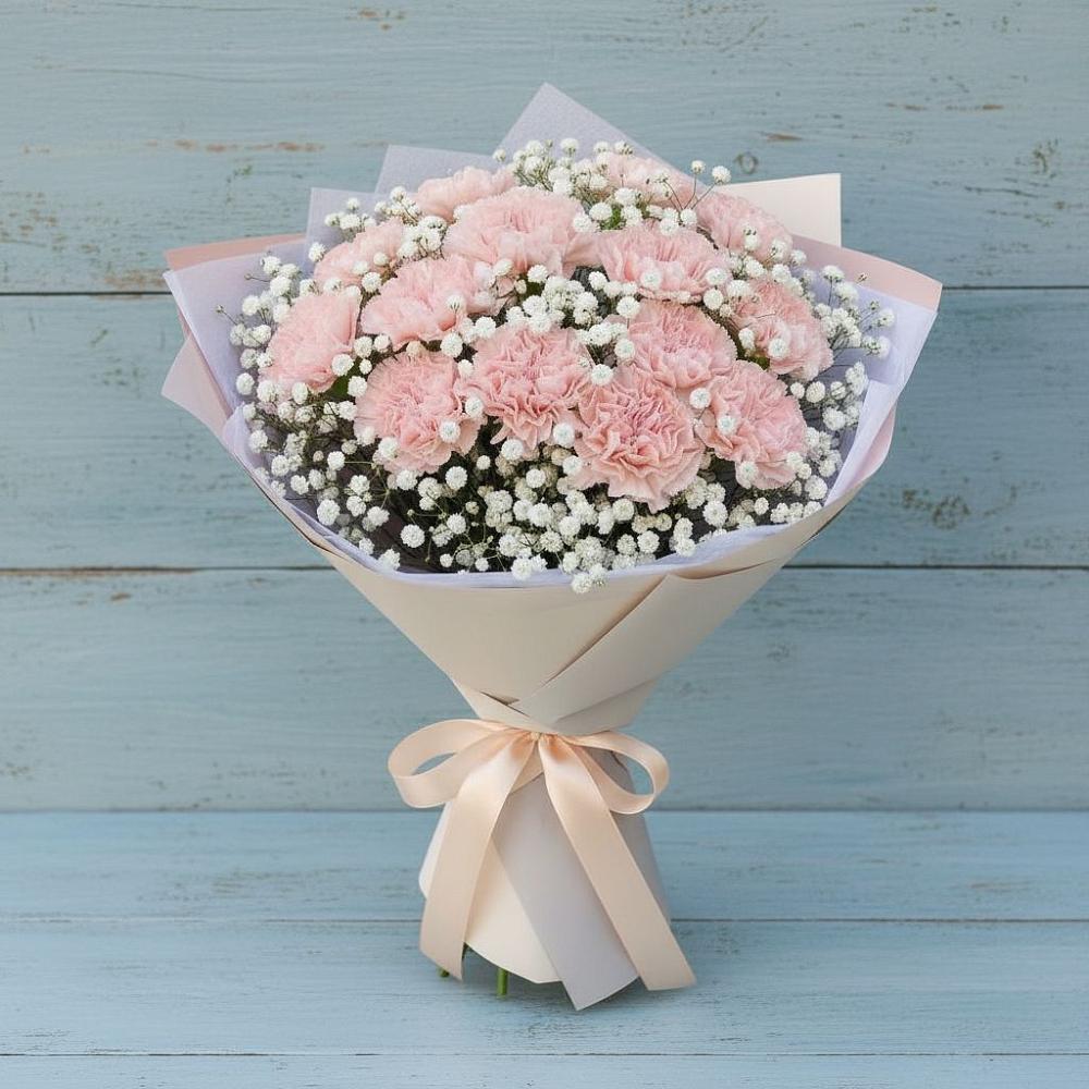 Букет цветов из: Гвоздики в Таширово