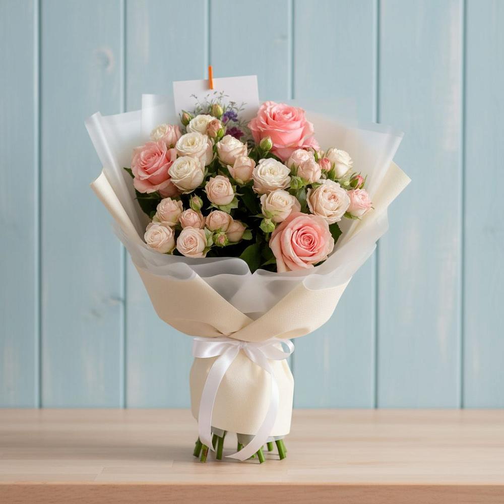 Букет цветов из: Розы в Таширово