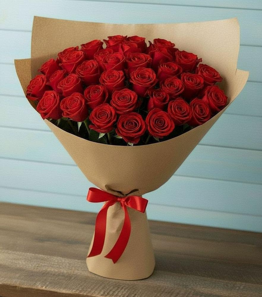 Букет Красные розы Милано в Таширово