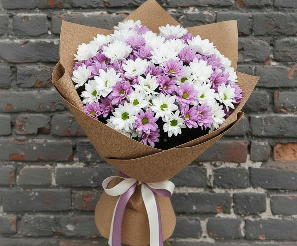 Букет цветов из: Хризантемы в Таширово