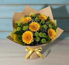 Букет цветов из:  Герберы и Хризантемы #REPLACE_PRED# Таширово