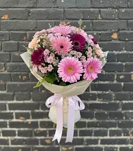 Букет цветов из:  Герберы и Хризантемы #REPLACE_PRED# Таширово
