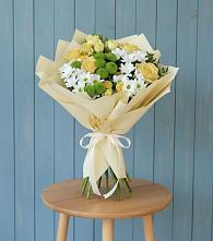 Букет цветов из:  Хризантемы и Розы в Таширово