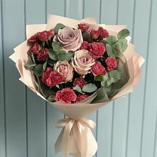 Букет цветов из:  Гвоздики и Розы #REPLACE_PRED# Таширово