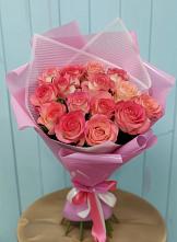 Букет 15 Розовых роз Равель #REPLACE_PRED# Таширово