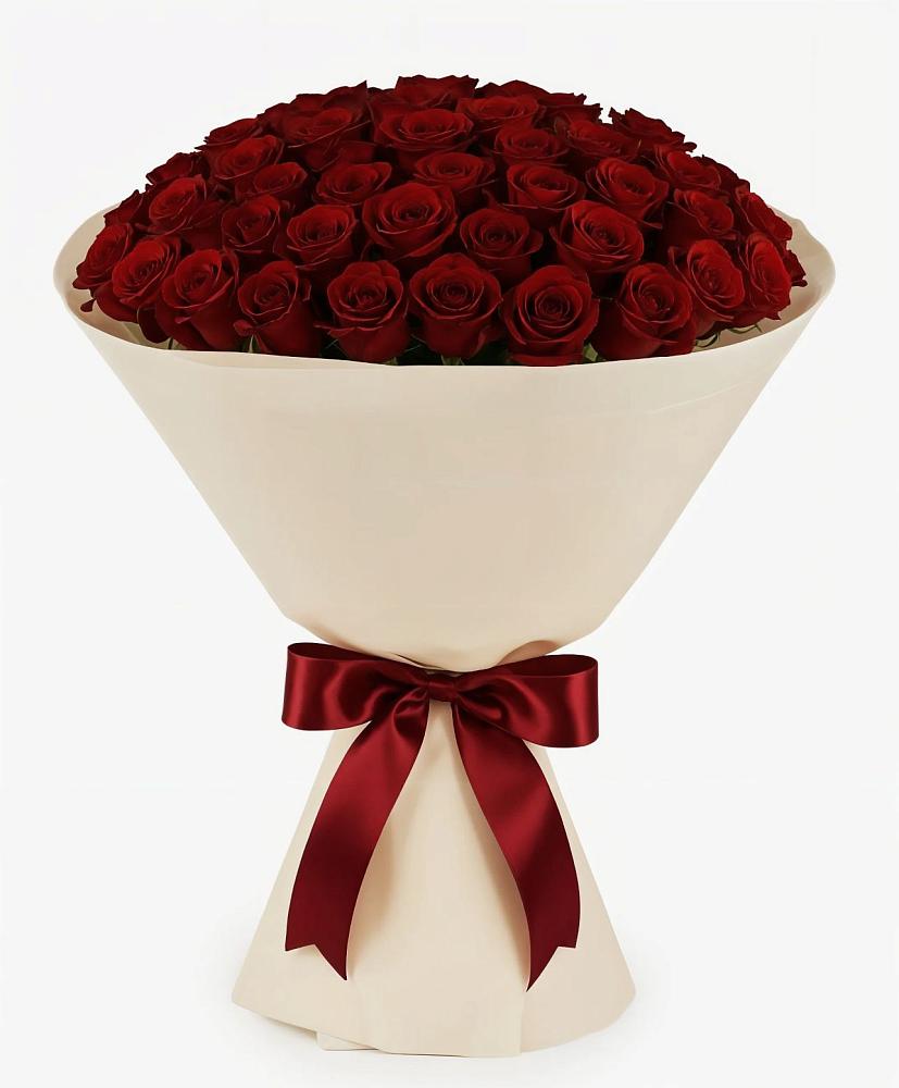 Букет 101 Бордовая роза Блэк Бакарра в Таширово